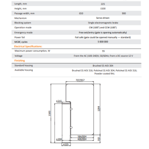 Poarta automata GSH 650 mm - Imagine 3